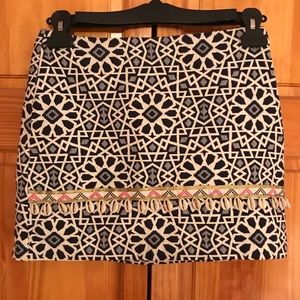 Mini Skirt with a Seashell Trim